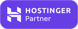 Official Hostinger Partner badge